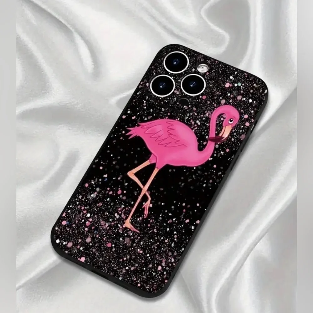 IPhone 14 Max Pro Pink Flamingo Cell Phone Case NWT